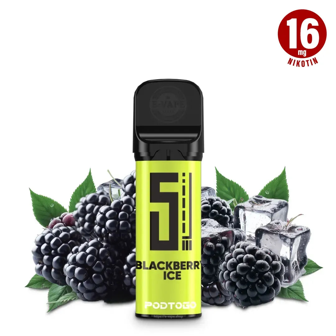 Pod2Go 5EL Blackberry Ice Pod 2 ml 16mg Nikotin - ELFA kompatibel