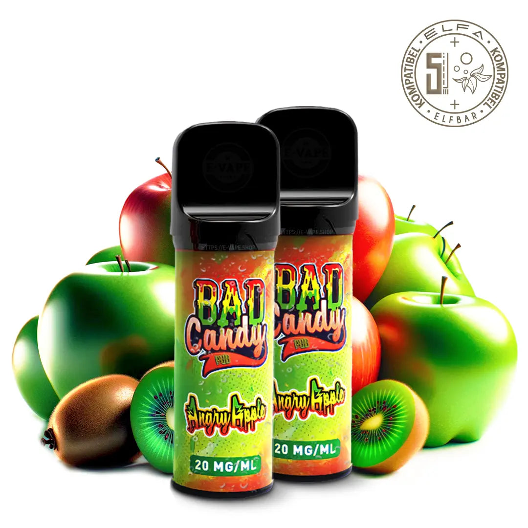 Bad Candy Pods für ELFA - Angry Apple 2 x 2ml 20mg/ml Nikotin