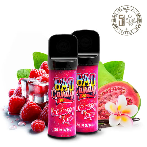 Bad Candy Pods für ELFA - Raspberry Rage 2 x 2ml 20mg/ml Nikotin