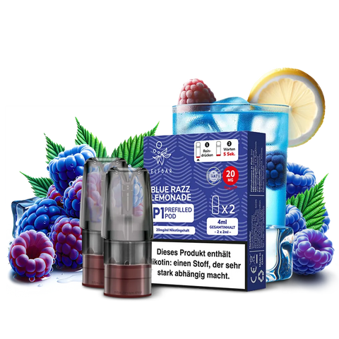 Elfbar Mate 500 2x Blue Razz Lemonade 20mg Pod
