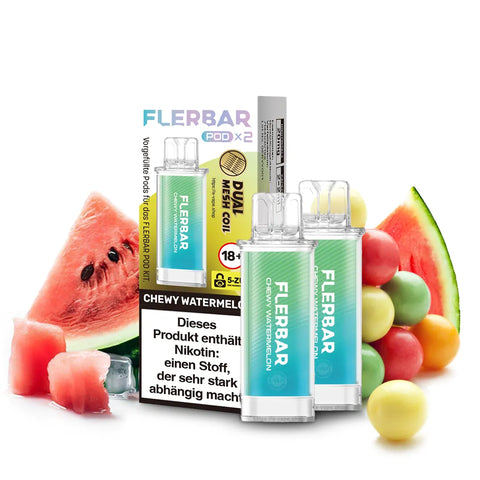 Flerbar 2x Pod Chewy Watermelon 20mg/ml