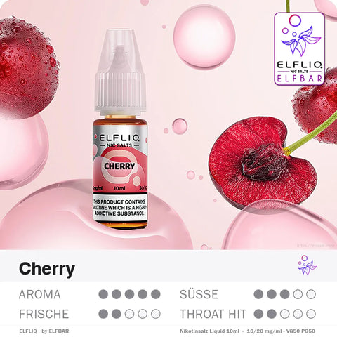Elfbar Liquid ELFLIQ Cherry 10/20mg
