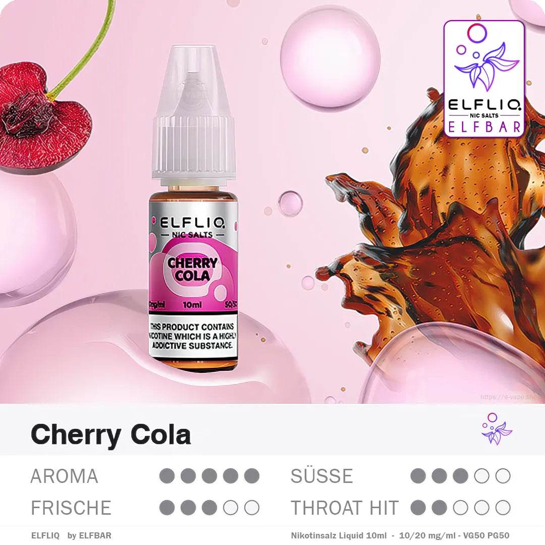 Elfbar Liquid ELFLIQ Cherry Cola 10/20mg