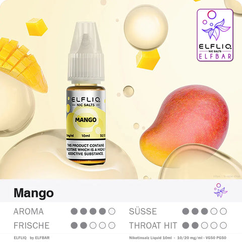 Elfbar Liquid ELFLIQ Mango 10/20mg