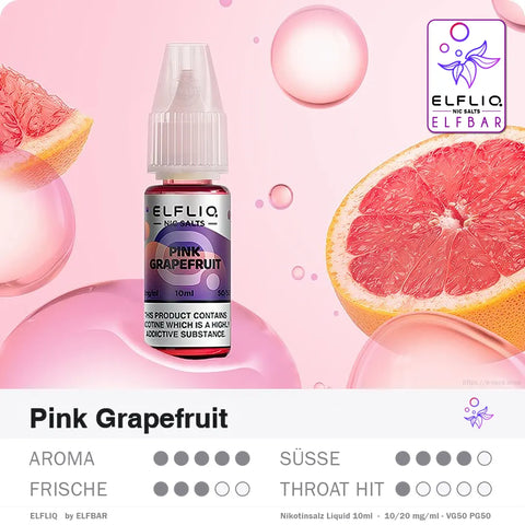 Elfbar Liquid ELFLIQ Pink Grapefruit 10/20mg